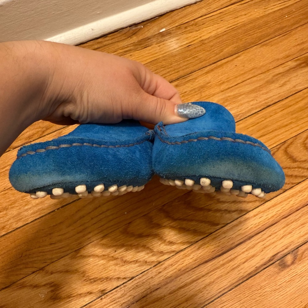 M. Gemi Blue Suede Women’s Loafers - Picture 3 of 6